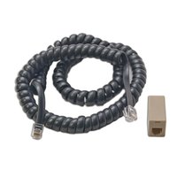 Coiled Cord & RJ12 Modular Adapter