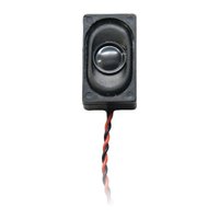 Rectangular 26.5mm x 15.5mm x 9mm 8 Ohm Compact Box Speaker with enclosure & wires